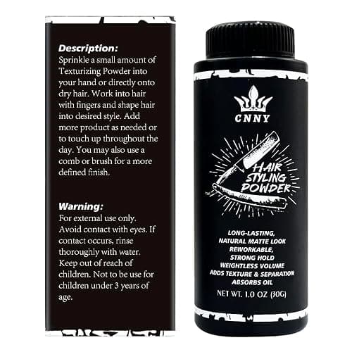 CNNY Hair Styling Powder for Men - 1oz/30g Fluffy Volumizing and Texturizing Powder for Natural Thickness and Look thumbnail 7