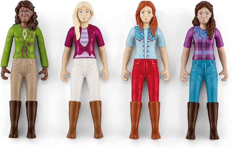 Schleich Horse Club - Complete 40PC Horse Club Rider Playset - Hannah, Sofia, Lisa and Sarah Poseable Rider Figures with Horses and Riding Accessories - Equestrian Toy Set for Kids Ages 5+ | 72221 thumbnail 8