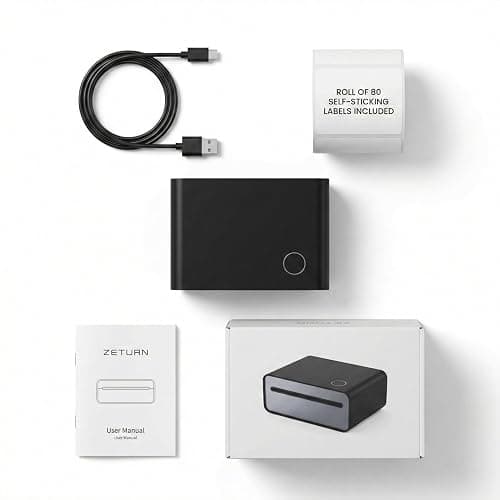 Zeturn 4x6 Thermal Shipping Label Printer - Wireless Bluetooth, Rechargeable Battery, No Ink Needed - for iPhone, Android, Home thumbnail 6