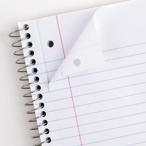 Mead Spiral Notebooks, 6 Pack, 1-Subject, College Ruled Paper, 8" x 10-1/2", 70 Sheets, Assorted Pastel Colors (830049) - Pastel Colors thumbnail 2
