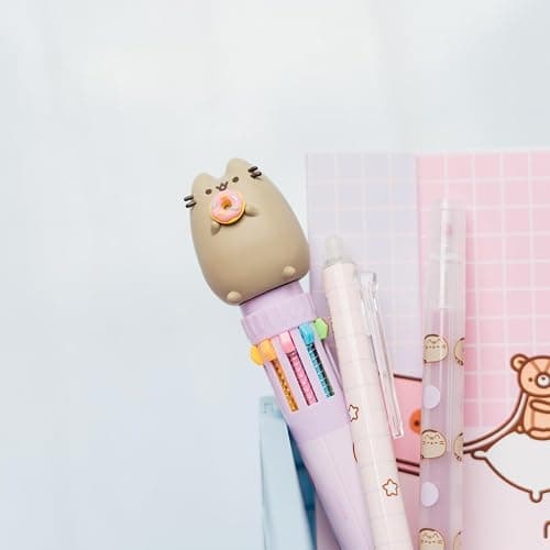 Grupo Erik Pusheen Pen, 10 in 1 Ballpoint Pen With 3D Pusheen Topper | Kawaii Pen | Multicoloured Pen | Pusheen Gift - Kawaii Stationery thumbnail 6