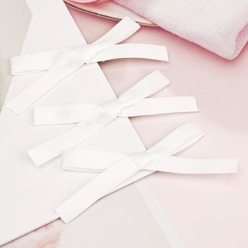 JGQUR 24PCS Hair Ribbons for Women - Small Hair Bows, Thin Bows for Girls, Ribbon Hair Clip Cute Hair Accessories for Daily Use, Birthday Gifts for Her, 8 Colors thumbnail 7