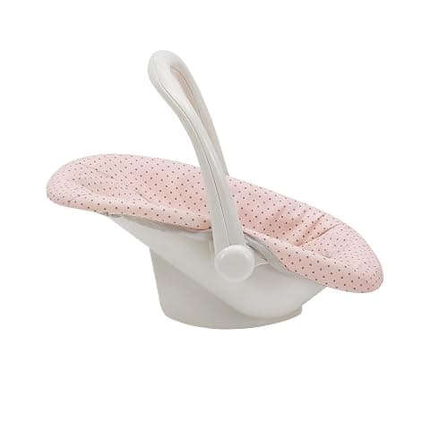 Olivia's Little World Polka Dot Princess Baby Doll Carrier & Car Seat Set, Pink/Gray thumbnail 4