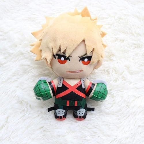 Groydbna MHA Anime Plushie Cute Plushie Hero Cosplay Plushies Plush Toy Stuffed Keychain Doll, 5.9" Yellow thumbnail 2