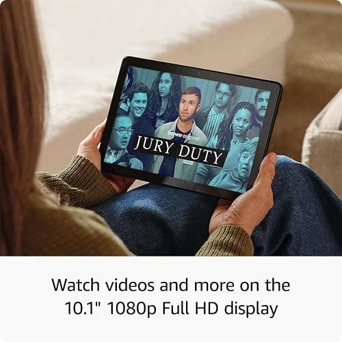 Amazon Fire HD 10 tablet (newest model) built for relaxation, 10.1" vibrant Full HD screen, octa-core processor, 3 GB RAM, 32 GB, Ocean thumbnail 3
