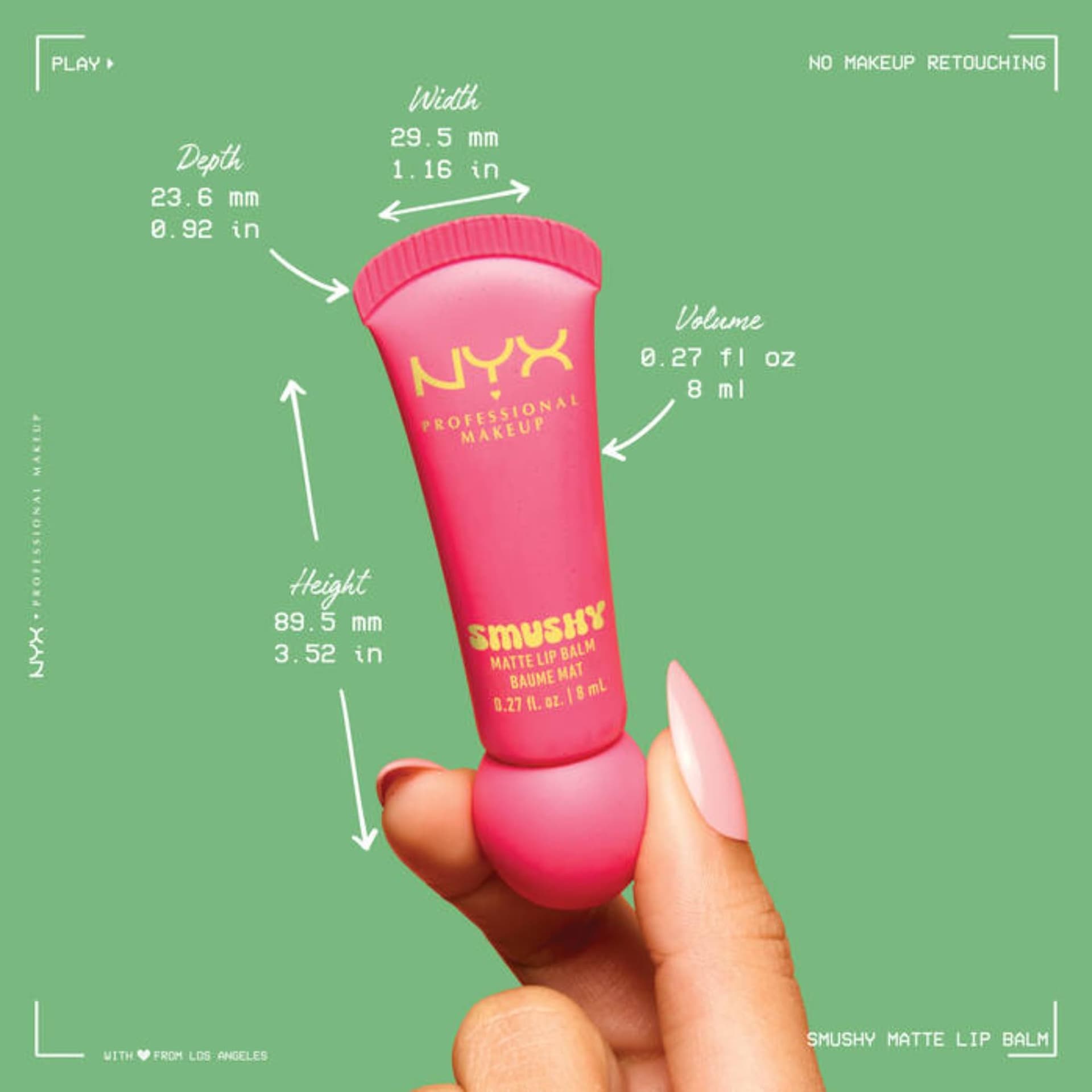 NYX Professional Makeup Smushy Matte Lip Balm, 8 ml, Squeeze n' Sizzle thumbnail 10