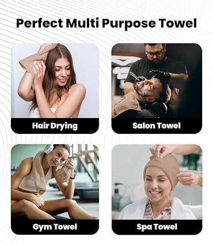 Avalon Towels Salon Towel - Beige Hand Towels Bulk Pack of 24 - 100% Cotton Absorbent Spa, Facial & Gym Towel for Working Out - 16x27 Inches (Not Bleach Proof) thumbnail 8