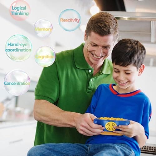 Intoypad Pop The Target! Handheld Speed Push Game Machine: A Fun Multiplayer Game for Family. Sensory Fidget Toy Christmas Toys Gifts for 6 7 8 9 10 11 12 Years Old Kids Road Trip Car Games Kids White thumbnail 8