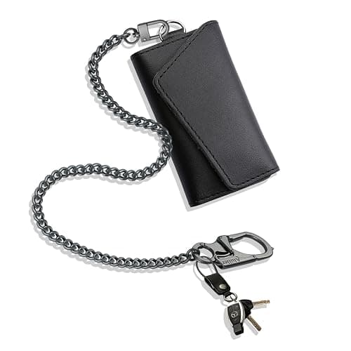 Ahiller Wallet Chain for Men, Lockable Carabiner with Tungsten Steel Taper, Heavy Duty Chain for Key Pocket Belt Jean thumbnail 6
