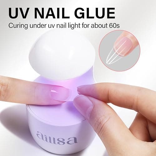 AILLSA Gel Nail Glue for Nails Tips, Solid Super Strong Gel Glues 15g | Professional Fake Acrylic Soft Nails Glue U V Lamp Curing Needed - Long Lasting thumbnail 3
