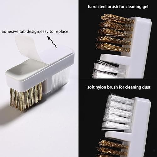 Fcozpjk 2 in 1 Nail Drill Bit Holder and Nail Drill Bits Cleaner Brush Case, 30 Holes Nail Drill Bits Organizer Display Stand Container Box, Manicure Drill Cleaning Brush, Professional Nail Tools thumbnail 5