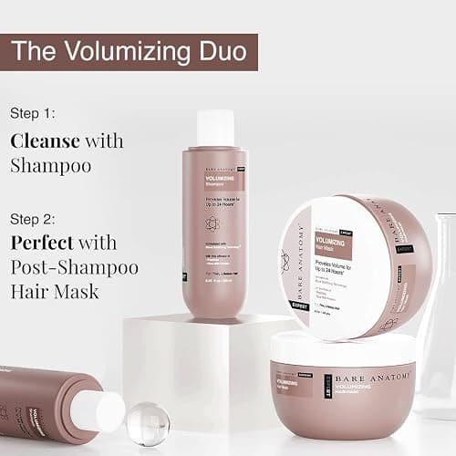 Bare Anatomy Volumizing Shampoo | For Fine Hair - Adds Lift & Body, Volumizing & Detangling Without Weighing Down | Paraben & Sulphate Free | Women & Men | 8.4 Ounce thumbnail 7