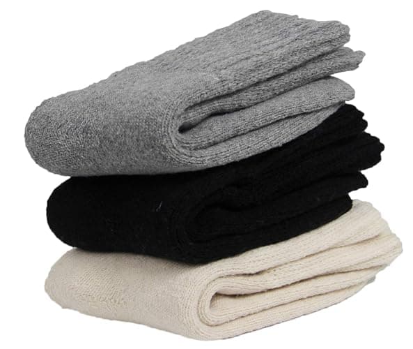 BomKinta Boot Socks for Women Winter Solid Thick Warm Socks Cozy Crew Socks Christmas Gift thumbnail 2