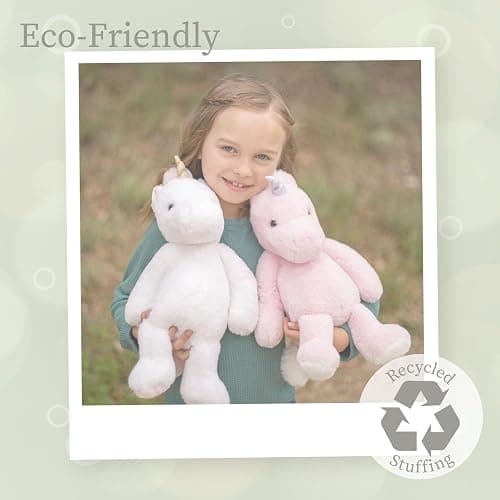 World's Softest Plush Stuffed Animal for Baby, Toddler, Kids, Adults - Adorable Toy Made from Kid-Friendly, Quality Materials - Lushee Off White Unity Unicorn, 16" thumbnail 5