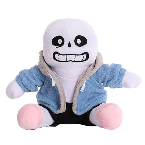 Undertale Plush, Undertale Game Characters Stuffed Figure Throw Pillows for Home Decor for Game Fans (Sans) - Image 1