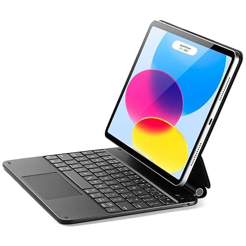 ESR iPad 11th(A16, 2025)/10th Gen Case with Keyboard, Magic Keyboard for iPad 10.9", Case with Floating Cantilever Stand, Springy Backlit Keys, Multi-Touch Trackpad, Black - Image 1