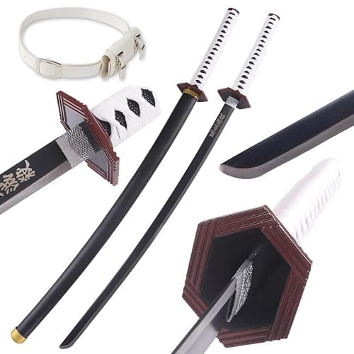 Bowen Demon Slayer Sword Real Metal,40.5-Inches Katana,Carbon Steel Samurai Sword Cosplay Anime Original Texture - Image 1