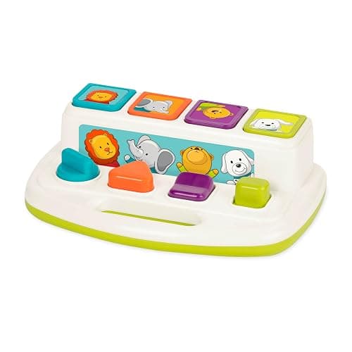 Battat – Cause – And – Effect Toy – Developmental Toy With Buttons & Colors – Color Sorting Animal Toys – For Kids, Toddlers, Babies – 18+ Months – Pop – Up Pals thumbnail 10