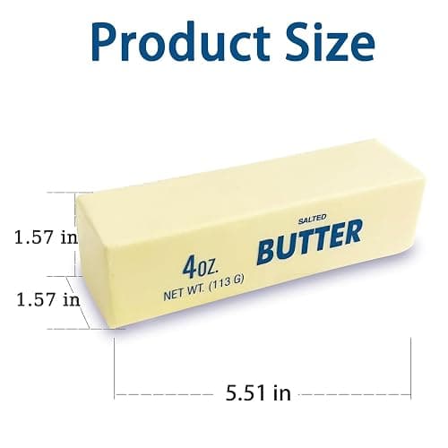 Slow Rising Squishy Butter Stick Toy,Cute Squeeze Butter Toy,Sensory Stress Relief & Fidget Toys,Realistic Food Squishies Stress Balls Toys for Gifts,Party Favors (1pcs-Butter Stick) thumbnail 2