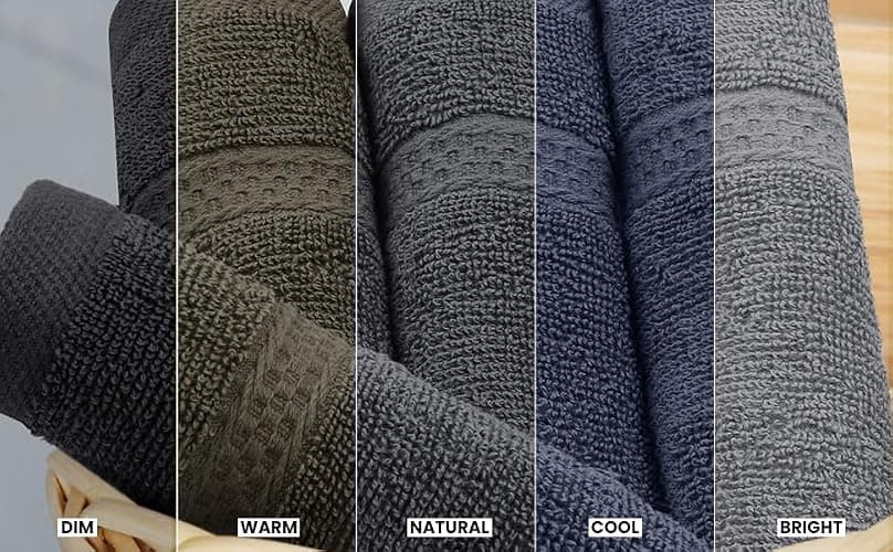 Utopia Towels 8 Piece Luxury Towel Set – Majestic Plush, Super Absorbent & Quicker-to-Dry, Thick 100% Ring Spun Cotton Towels for Bathroom, Spa & Hotel – 2 Bath, 2 Hand, 4 Washcloths, Grey thumbnail 7
