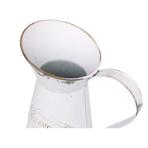 APSOONSELL Rustic Shabby Chic Vase Small Metal Vase Vintage Milk Jug Mini Pitcher Decorative Flower Vase Farmhouse Decor for Home, Kitchen, Bathroom thumbnail 5