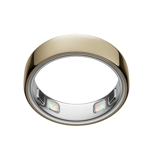 Oura Ring 5 - Gold - Size 8 - Smart Ring Health Tracker - Sleep, Activity, Women's Health, AI Advisor, 1 Week Battery Life, Oura App, Android & iOS Compatible - Image 1