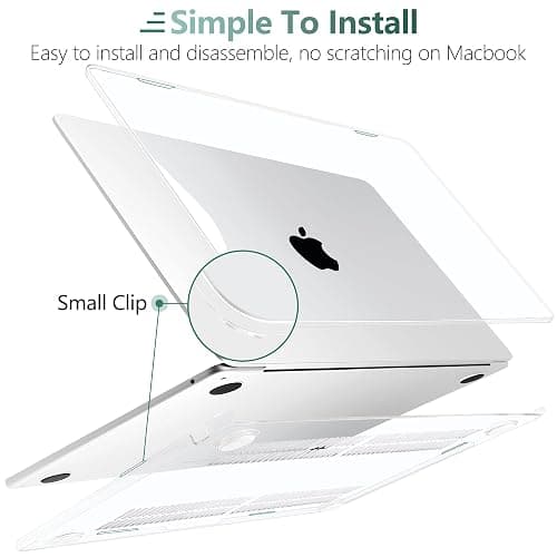 Batianda 4-in-1 Clear Case for New MacBook Neo 13 inch 2026 Release Model A3404, Ultra-Thin High Transparency Hard Shell Cover with Keyboard Skin, Screen Protector, USB-C Adapter, Crystal Clear thumbnail 2