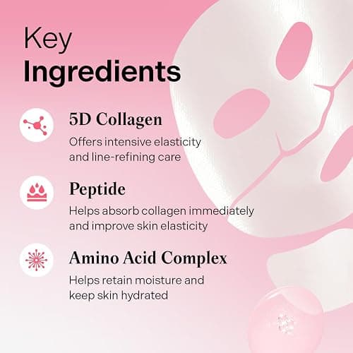 Torriden CELLMAZING Collagen Firming Gel Sheet Mask for Face & Neck (4 Pack) | Smoother, Firmer-Looking Skin with 5D Collagen Complex | Korean Skincare Mask thumbnail 4
