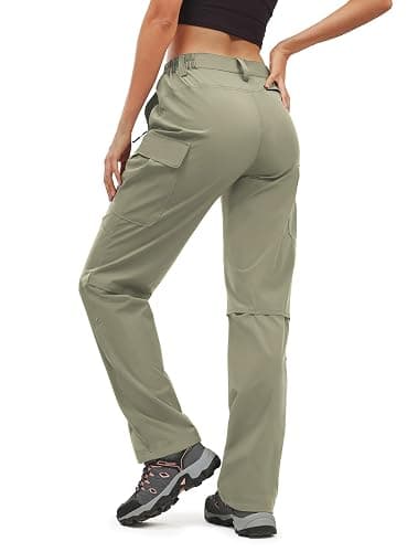 Moosehill Women's-Hiking-Pants-Cargo-Quick-Dry-Stretch-Lightweight Work Outdoor Pants with 5 Deep Pockets thumbnail 2