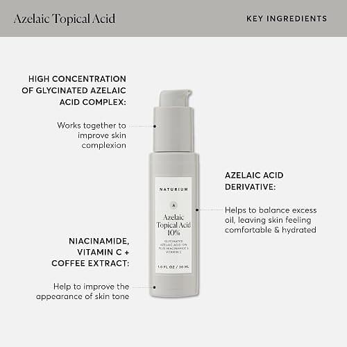 Azelaic Topical Acid 10% from Naturium - Face & Skin Care Beauty Treatment with Niacinamide & Vitamin C, 1 oz thumbnail 6