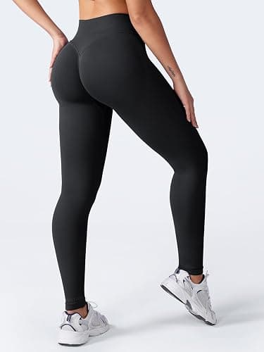 VOYJOY Women Seamless Impact Leggings Scrunch Workout Leggings Medium Waist Tummy Control Butt Lifting Gym Yoga Pants thumbnail 6