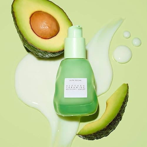 Glow Recipe Avocado Ceramide Serum - Soothing, Hydrating Face Serum for Women & Men, Redness Relief & Skin Barrier Repair - Lightweight, Milky Korean Skincare for Dry, Sensitive Skin (30 ml) thumbnail 3