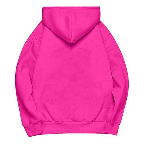 Womens Oversized Hoodies Cute Sweatshirts Fleece Hooded Pullover Tops Sweaters Casual Comfy Fall Fashion Outfits Clothes thumbnail 3