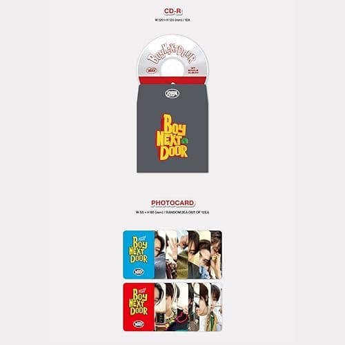 BOYNEXTDOOR - 1ST SINGLE ALBUM [WHO!] (CRUNCH Ver.) Out Box + Photo Book + CD-R + Photocard + Postcard + Sitcker Book + Folded Poster + 3 Extra Photocards thumbnail 4