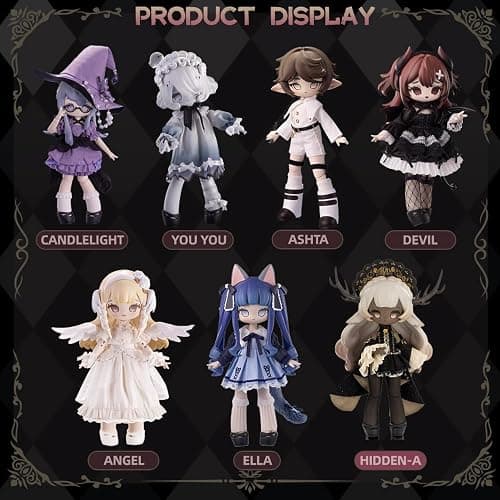 XiDonDon Secret Tour Series Cute 1/12 BJD Doll Random Design Action Figures Collectible Toys Home Decorations Gifts Dolls (Single Box) thumbnail 4