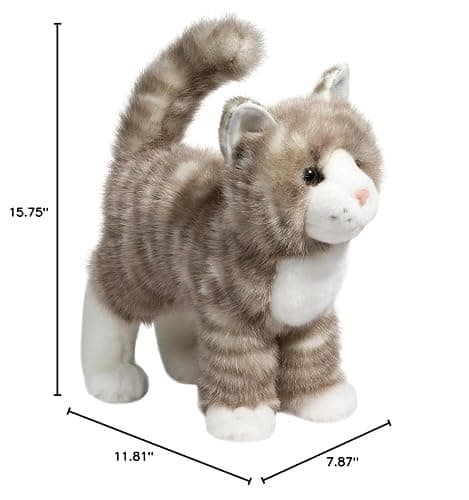 Douglas Zipper Gray Tabby Cat Plush Stuffed Animal thumbnail 2