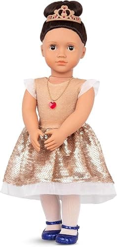Our Generation – 18-Inch – Sweetheart Themed Fashion Starter Doll – Amora – Brown Hair & Hazel Eyes – 3 Outfits & Styling Accessories in Gift Box – Pretend Play Ages 3+ Years thumbnail 3