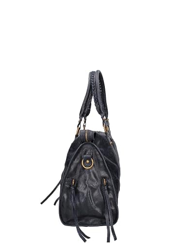 Gave Lux, Damen-Schultertasche aus echtem Wildleder Handgefertigtes Produkt. Hergestellt in Italien, GLX220609023FBG, Helles Leder, 41 x 28 x 13 cm thumbnail 5