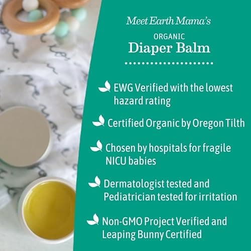Earth Mama Organic Diaper Balm - 4 fl oz - Diaper Cream for Baby - Safe for Sensitive Skin - Baby Essentials thumbnail 5