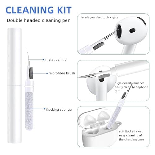 AZGYIAI (with Safety Lock) Clear Case Compatible with Apple AirPods 4 Cases 2024, Soft TPU Transparent for AirPods 4th Generation Cases with Cute Cherry Keychain for Women Grils (Glitter Clear) thumbnail 5