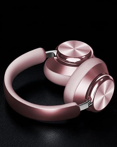 Wentronic Y03 Bluetooth Headphones Wireless Active Noise Cancelling Over Ear Headphones 48 Hours Playtime High Sound Quality 6 EQ Music Mode Headphones with Soft Ear Cushion - Pink thumbnail 5