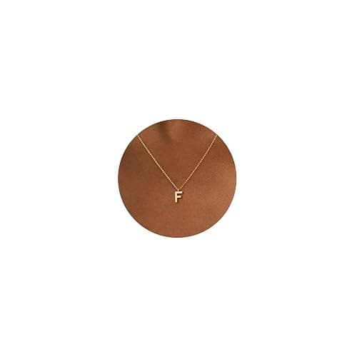 HANLI Initial Necklaces for Women - 14k Gold Plated Dainty Letter Necklace Alphabet A-Z Necklace Personalized Monogram Name Necklaces for Women Jewelry Gifts for Her - Image 1
