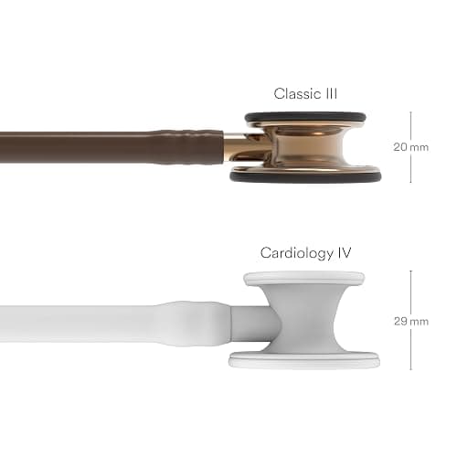 3M Littmann Classic III Monitoring Stethoscope, 5809, More Than 2X as Loud, Weighs Less, Stainless Steel Copper-Finish Chestpiece, 27" Chocolate Tube, Copper Stem and Headset thumbnail 2