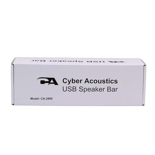 Cyber Acoustics USB Speaker Bar (CA-2890) – Stereo USB Powered Speaker, Easily Clamps to Monitor, Convenient Controls thumbnail 10
