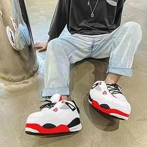 MOLERFO Sneaker Slippers Non Slip Sole Indoor House Plush Slippers Unisex Indoor Floor Cotton Shoes thumbnail 2