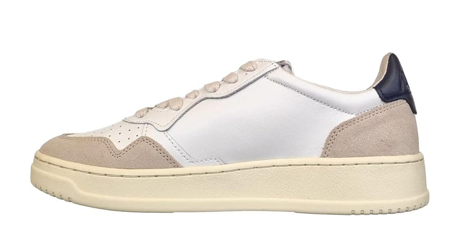 AUTRY Scarpe Sneakers Unisex in Pelle e camoscio LS21 Bianco Nero Beige thumbnail 5