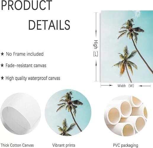 6 Pcs Casual Beach Wall Art 8x10 In Preppy Girl Gallery Wall Decor Tropical Sunbathing Coast Surfboard Bus Canvas Poster Prints Coastal for Bedrooms Living Rooms Ocean View Rooms Dorms thumbnail 3