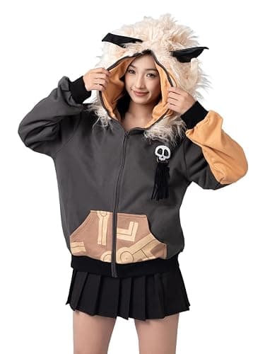 Cosfun Hilichurls Cosplay Hoodies Genshin Impact Hoodie Full Zip Up Hoodie IF0004 - Image 1