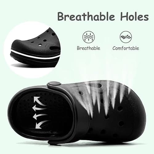 Nedaan Toddler Girls Boys Clogs Classic Garden Shower Beach Pool Swim Slip on Sandals Slides Children Kid Cute Water Shoes thumbnail 2