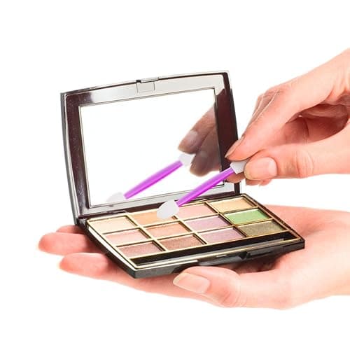 Cuttte 120PCS Disposable Dual Sides Eye Shadow Sponge Applicators with Container, 4 Colors Eyeshadow Brushes Makeup Applicator thumbnail 5